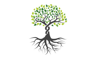 Tree icon illustration design template v.16