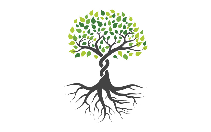 Tree icon illustration design template v.16 Logo Template