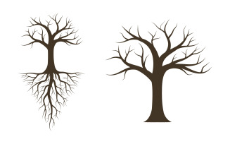 Tree icon illustration design template v.8