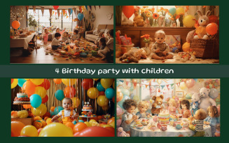 Birthday party with children