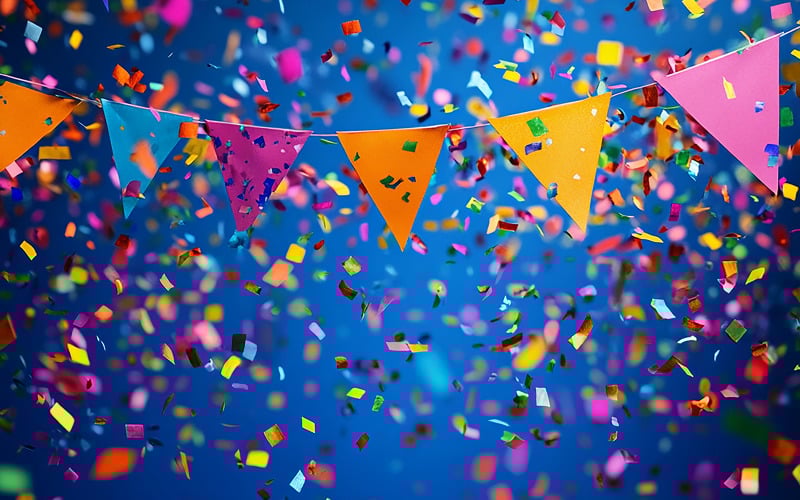 Colorful Party Celebration Background Illustration