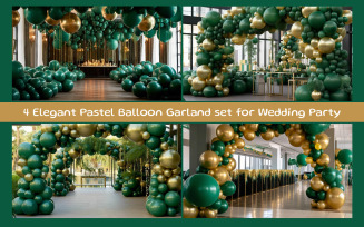 Elegant Pastel Balloon Garland set for Wedding Party