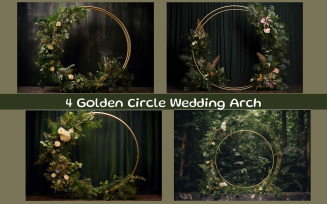 Golden Circle Wedding Arch
