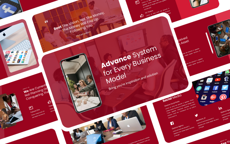 UIUX - Ai & Saas App Presentation PowerPoint Template