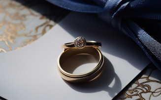 Wedding Rings Closeup Design