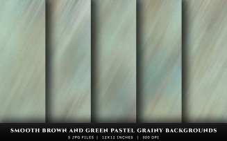 Smooth Brown and Green Pastel Grainy Texture Backgrounds