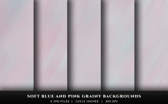 Soft Blue and Pink Abstract Grainy Texture Backgrounds