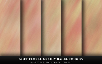 Soft Floral Grainy Texture Backgrounds
