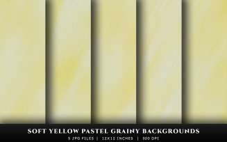 Soft Yellow Pastel Grainy Texture Backgrounds