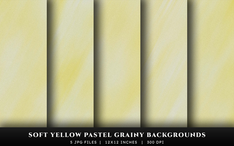Soft Yellow Pastel Grainy Texture Backgrounds