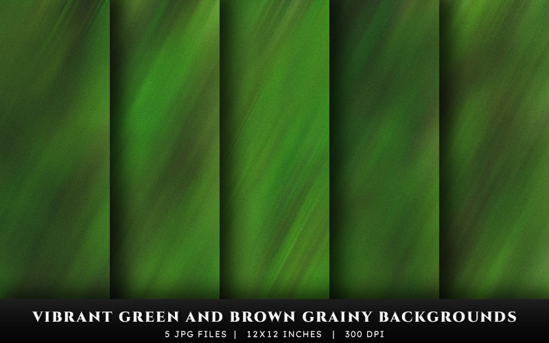 Vibrant Green and Brown Grainy Texture Backgrounds