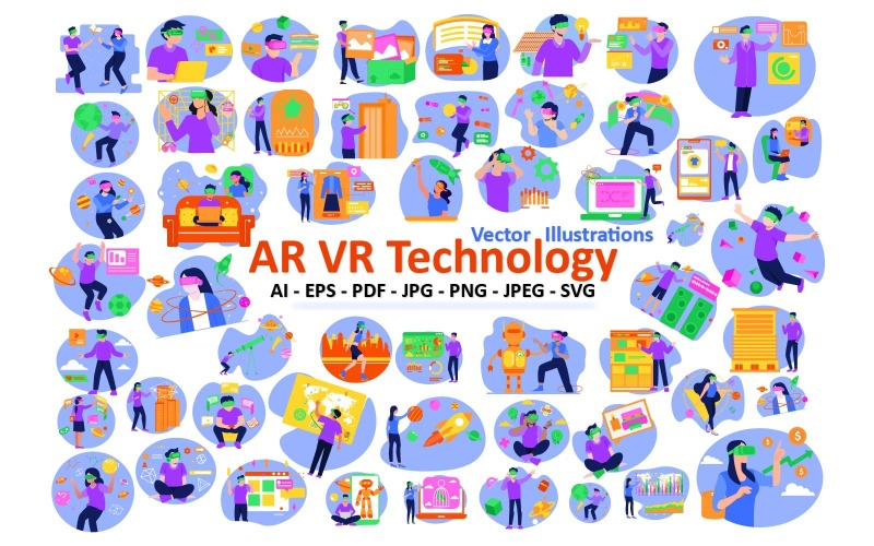 AR & VR Technology: Transforming Digital Experiences with Immersive Innovation Illustration