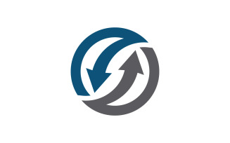 Arrow business fast growth icon illustration design v.4