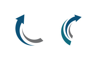 Arrow business fast growth icon illustration design v.5