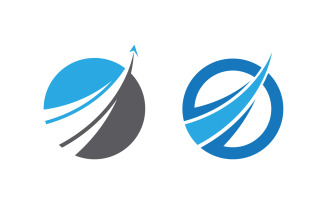 Business Finance concept icon logo illustration design v.3