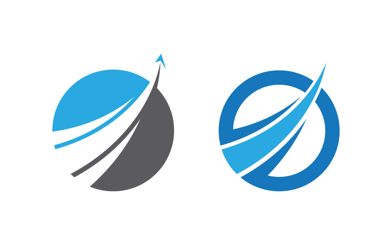 Business Finance concept icon logo illustration design v.3 Logo Template