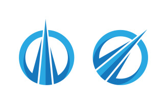 Business Finance concept icon logo illustration design v.7