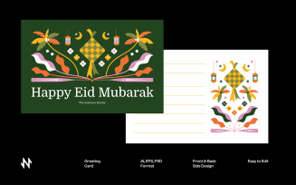 Eid Mubarak Greeting Card
