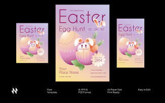 Gradient Easter Egg Hunt Flyer