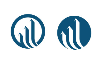 Business Finance concept icon logo illustration design v.14