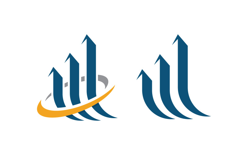 Business Finance concept icon logo illustration design v.16 Logo Template