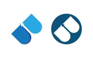 Business Finance concept icon logo illustration design v.20