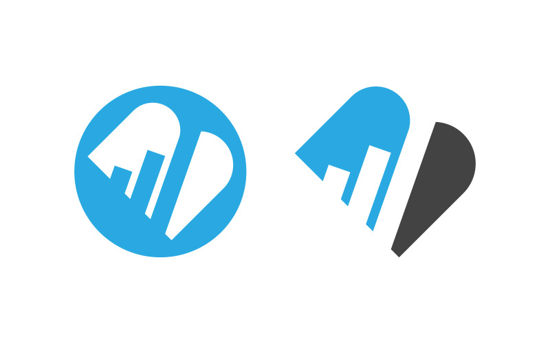 Business Finance concept icon logo illustration design v.22 Logo Template