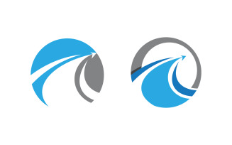 Business Finance concept icon logo illustration design v.25