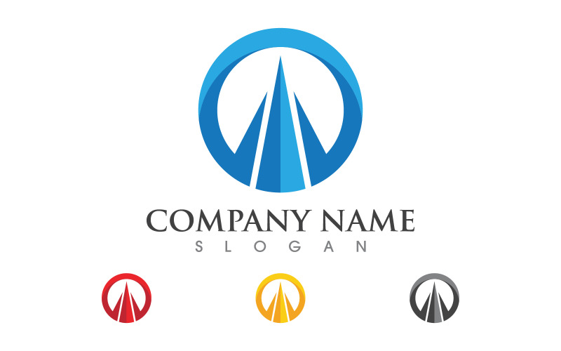 Business Finance concept icon logo illustration design v.8 Logo Template