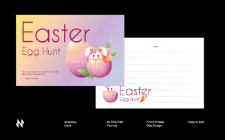 Easter Greeting Card Template