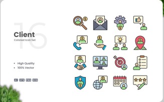 16 Client Icon Color Collection