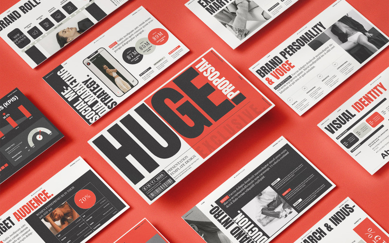 HUGE | Brand Proposal Google Slides Presentation Template