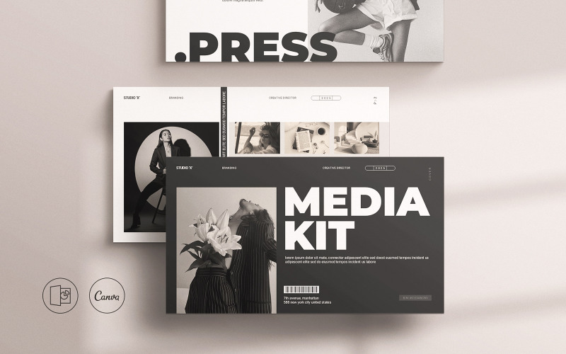 Media Kit Presentation Template Design PowerPoint Template