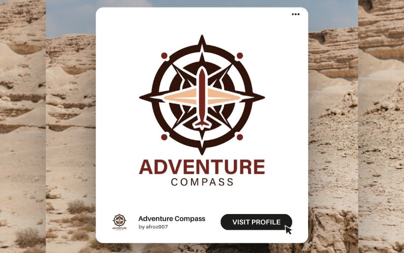 Modern Travel Logo Template – Perfect for Agencies & Tour Companies