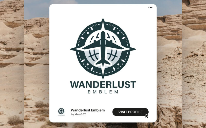 Travel Agency Logo Template | Professional & Adventure-Inspired Design