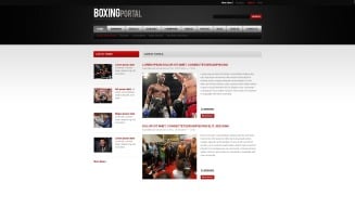 Boxing PSD Template