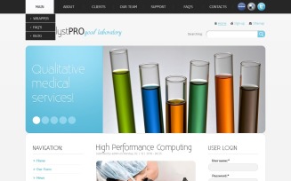 Science PSD Template
