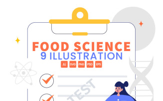 9 Food Science Laboratory Illustration