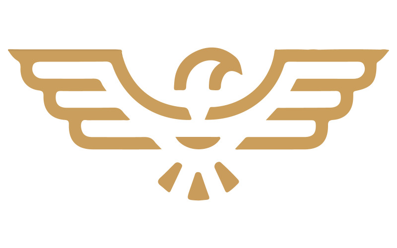 The abstract shapes and is gold in color Illustration