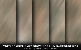 Vintage Green and Brown Grainy Texture Backgrounds