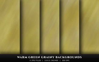Warm Green Grainy Texture Backgrounds