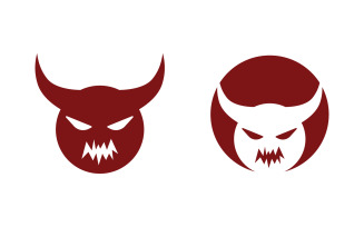 Devil Horns Vector icon illustration design template v.6
