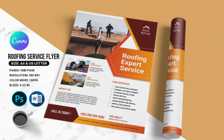 Roofing Service flyer Template
