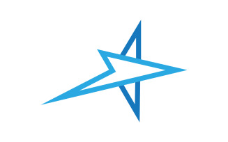 Star Logo Concept Blast speed Illustration v.2