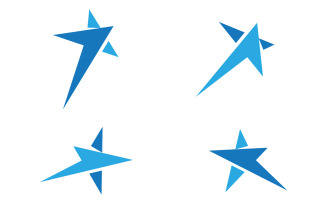 Star Logo Concept Blast speed Illustration v.6