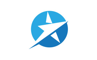 Star Logo Concept Blast speed Illustration v.7