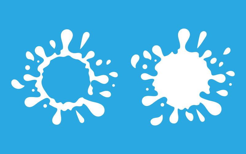 Splash Fresh milk illustration design template v.17 Illustration