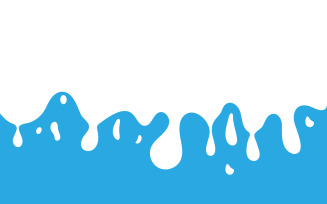 Splash Fresh milk illustration design template v.2