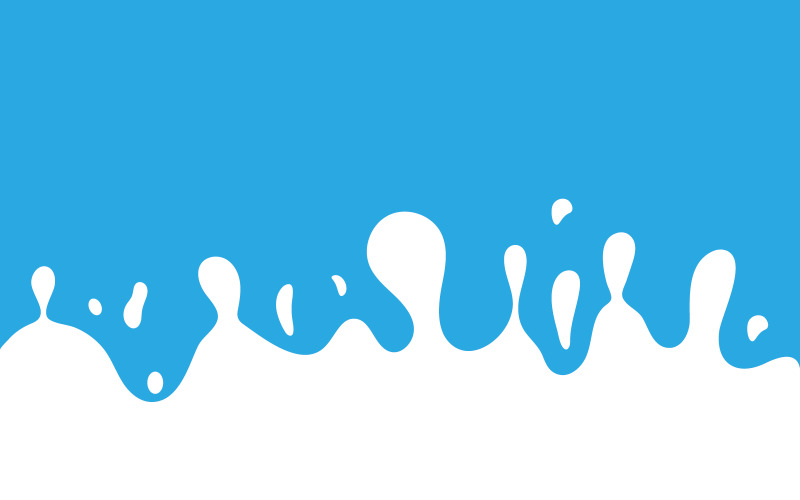 Splash Fresh milk illustration design template v.3 Illustration
