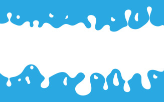 Splash Fresh milk illustration design template v.4